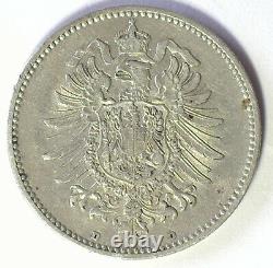 Germany 1873d 1 Mark Ch Xf/au Scarce First Year (244,000 Minted)