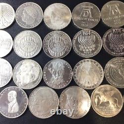 Germany 5 Mark Silver Coins 1968 1979 Lot Of (25) Proofs And Uncs