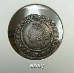 Great Britain Elizabeth I 1568 silver SixPence with Coronet Mintmark