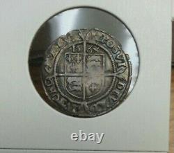 Great Britain Elizabeth I 1568 silver SixPence with Coronet Mintmark