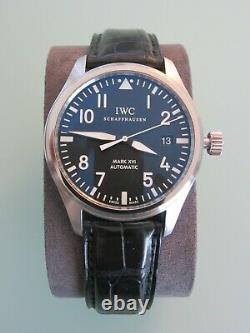 IWC Mark XVI 16 Pilot Watch Stainless Black Sapphire 39mm MINT, Box, Papers