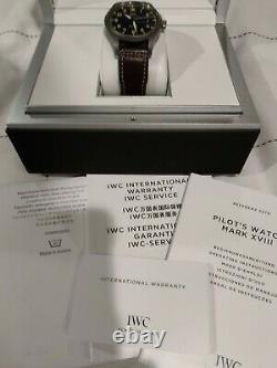IWC Pilot's Watch Mark XVIII Heritage, IW327006, Titanium Case, Near Mint