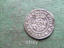 JAMES 1st 1603-1624. SILVER HALFGROAT. MINT. MARK TOWER. NICE CONDITION