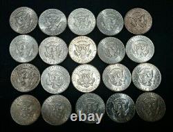 Kennedy Half Dollar Lot of 20 1964 and Mint Marks! All 90% Silver