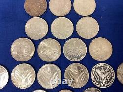 LOT (25) 1972 Germany 10 Deutsche Mark. 625 SILVER Coins Munich Olympic Games