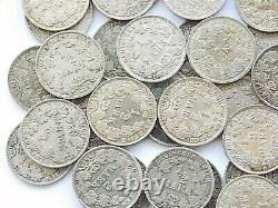 Lot GERMAN EMPIRE 46x 1/2 MARK 1905 1918 90% Silver WW1 NICE Coin HISTORY