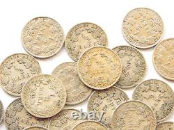 Lot GERMAN EMPIRE Half 42x 1/2 MARK 1905 1919 Silver WW1 NICE Old Coin History