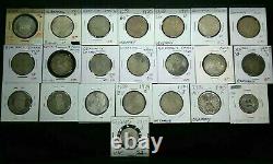 Lot Of 22 5 & 1 Marks German Silver Coins Outstanding Coins Mixed Dates I923