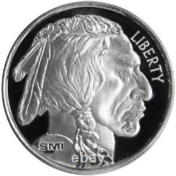 Lot of 100 1 Troy oz Sunshine Mint Buffalo. 999 Silver Round Mint Mark SI