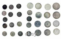 Lot of 30 German silver coins date range 1905 to 1934 1/2 mark, 2 mark, 5 mark