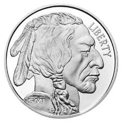 Lot of 500 1 Troy oz Sunshine Mint Buffalo. 999 Silver Round Mint Mark SI