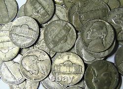 Lot of 83 Silver War Nickels 1942-1945 Jefferson Silver Nickels Large Mint Marks
