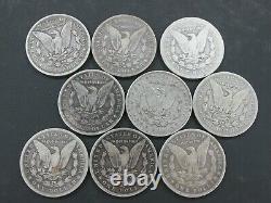 Lot of 9 Coins 1899-O Micro-O Morgan Silver Dollar Mint Mark Q3O1
