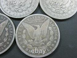 Lot of 9 Coins 1899-O Micro-O Morgan Silver Dollar Mint Mark Q3O1