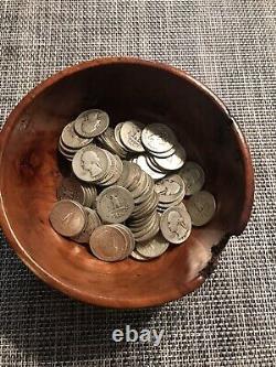 Lot of 94 Washington Quarters 90% Silver Unsearched Dates And Mint Marks