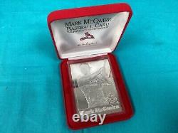 MARK MCGWIRE Silver Bar (. 999 Fine Silver Proof) 1/2 Pound Danbury Mint