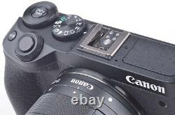 MINT- CANON EOS M6 Mark II BODY withEF-M 15-45mm f/3.5-6.3 IS STM LENS, BATT+CHARG