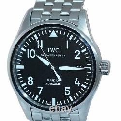 MINT PAPERS IWC Pilot Mark XVI Stainless Steel Black Date 39mm IW325504 Watch