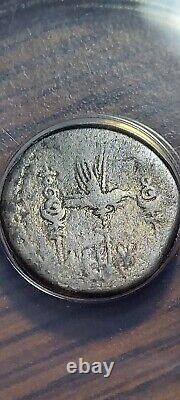 Mark Antony 32-31 Bc. Anacs Vg8 Ar Silver Denarius Republc Rome Mint Legion V