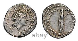 Mark Antony, silver denarius, 38 BC, Athens mint, Sol right/Mark Antony as augur