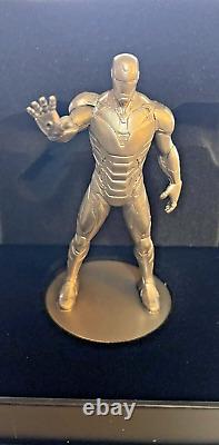 Marvel Iron Man Mark 85 Series 1 162.1g Silver Miniature Statue Figurine NZ Mint