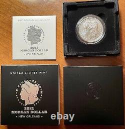 Morgan 2021 O $1 Silver Dollar New Orleans Mint Mark +BOX & COA 21XD-BRAND NEW