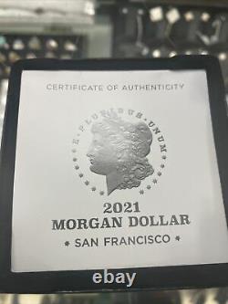 Morgan 2021 S Silver Dollar with (S) San Francisco Mint Mark 21XF IN HAND