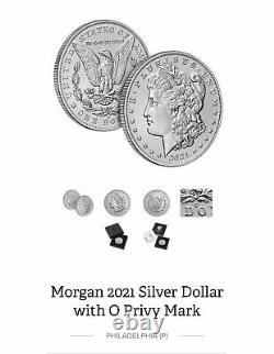 Morgan 2021 Silver Dollar With O Privy Mark US Mint 21XD SHIPS TODAY