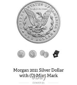 Morgan 2021 Silver Dollar with (D) Mint Mark PRE ORDER READ DESCRIPTION