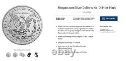 Morgan 2021 Silver Dollar with (D) Mint Mark PREORDER Confirmed