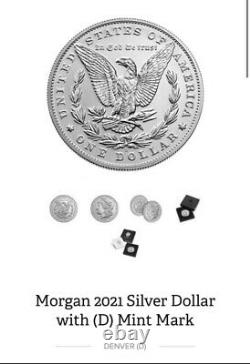 Morgan 2021 Silver Dollar with (D) Mint Mark SHIPS IN OCTOBER PRESALE