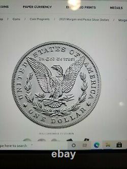 Morgan 2021 Silver Dollar with (S) Mint Mark Presale Limited Availability