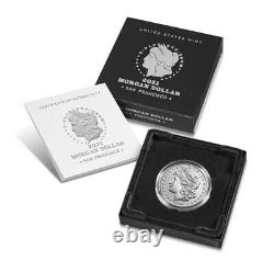Morgan 2021 Silver Dollar with (S) Mint Mark SAN FRANCISCO 21XF COA/in hand