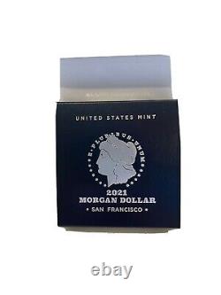 Morgan 2021 Silver Dollar with (S) Mint Mark San Francisco 21XF IN HAND