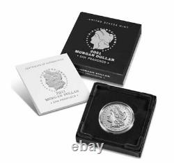 Morgan 2021 Silver Dollar with S Mint Mark in hand, ready to ship