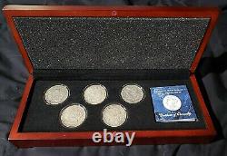 Morgan Dollar Mint Mark 5 Coin Set 1st Year of Mintage from each Mint