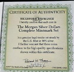 Morgan Dollar Mint Mark 5 Coin Set 1st Year of Mintage from each Mint