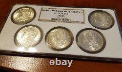NGC Multi Holder Morgan Dollar Mint Mark Set P, CC, D, O, S