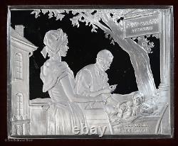 Norman Rockwell's Favorite Moments From Mark Twain 10 Sterling Silver Bars