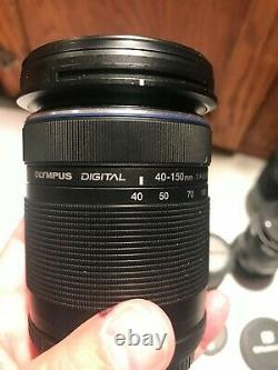 Olympus E-M10 Mark III 3 Silver Digital Camera. 6 lenses. Mint condition