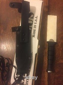 Ontario USA Spec Plus Mark 1 SPS 21-95 Fixed Blade Boot Knife & Sheath Box MINT