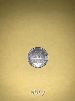 RARE 1943 Silver Steel Lincoln Wheat Penny Cent No Mint Mark