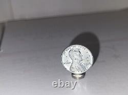 RARE 1943 Silver Steel Lincoln Wheat Penny No Mint Mark Magnetic