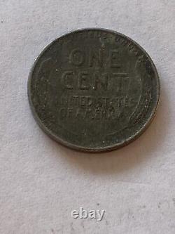 RARE 1943 Silver Steel Lincoln Wheat Penny No Mint Mark Magnetic 12011