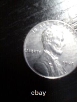 RARE 1943 Steel Lincoln Wheat Penny Error'L' On Rim. No Mint Mark