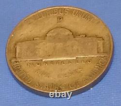 RARE FIND 1943 NO Mint Mark Jefferson Nickel Fair Condition NO steps