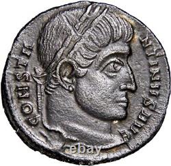 RARE Mintmark ESIS Crescent None Online Constantine I VoT Wreath COA Roman Coin