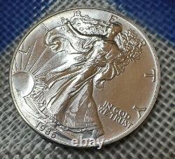 Rare 1986 No Mint Mark 1$ Walking Liberty Bullion Coin