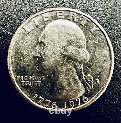 Rare US 1776-1976 D Bicentennial Quarter, FILLED Mint Mark ERROR