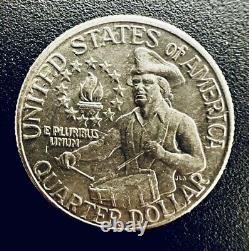 Rare US 1776-1976 D Bicentennial Quarter, FILLED Mint Mark ERROR
